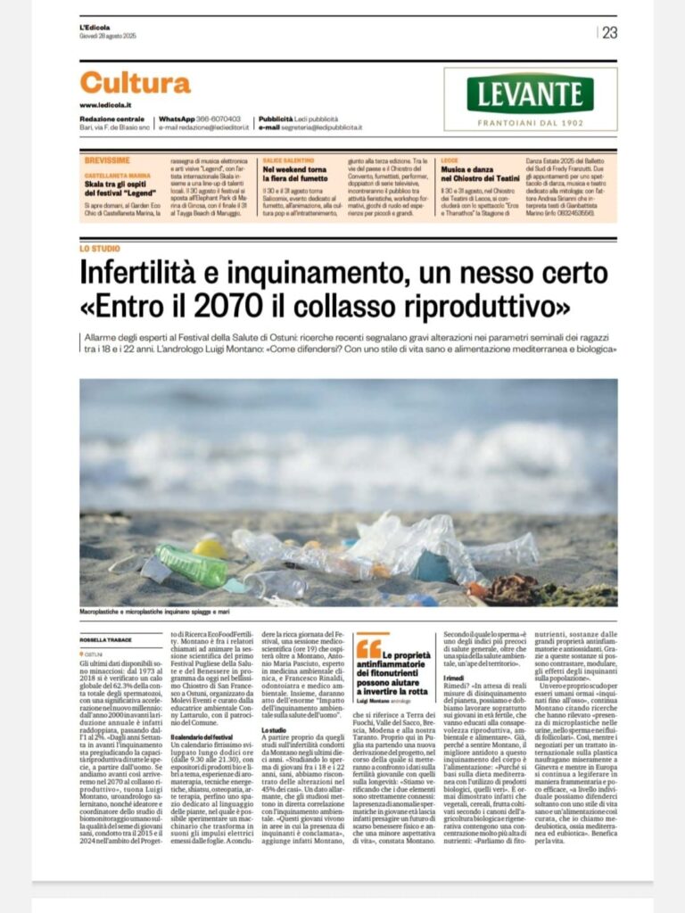 Festival della Salute di Ostuni: al centro il futuro della fertilità e il ruolo dell’ambiente